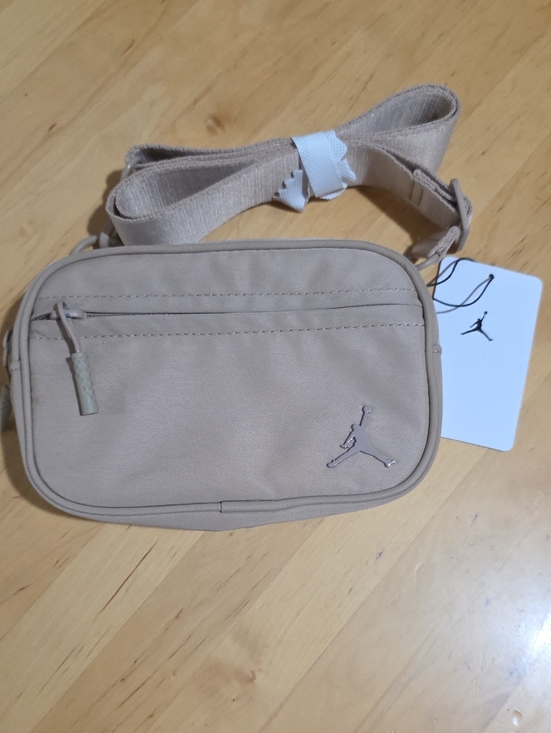Jordan Handbags - Jordan Beige/Tan Belt Bag with Jumpman Logo